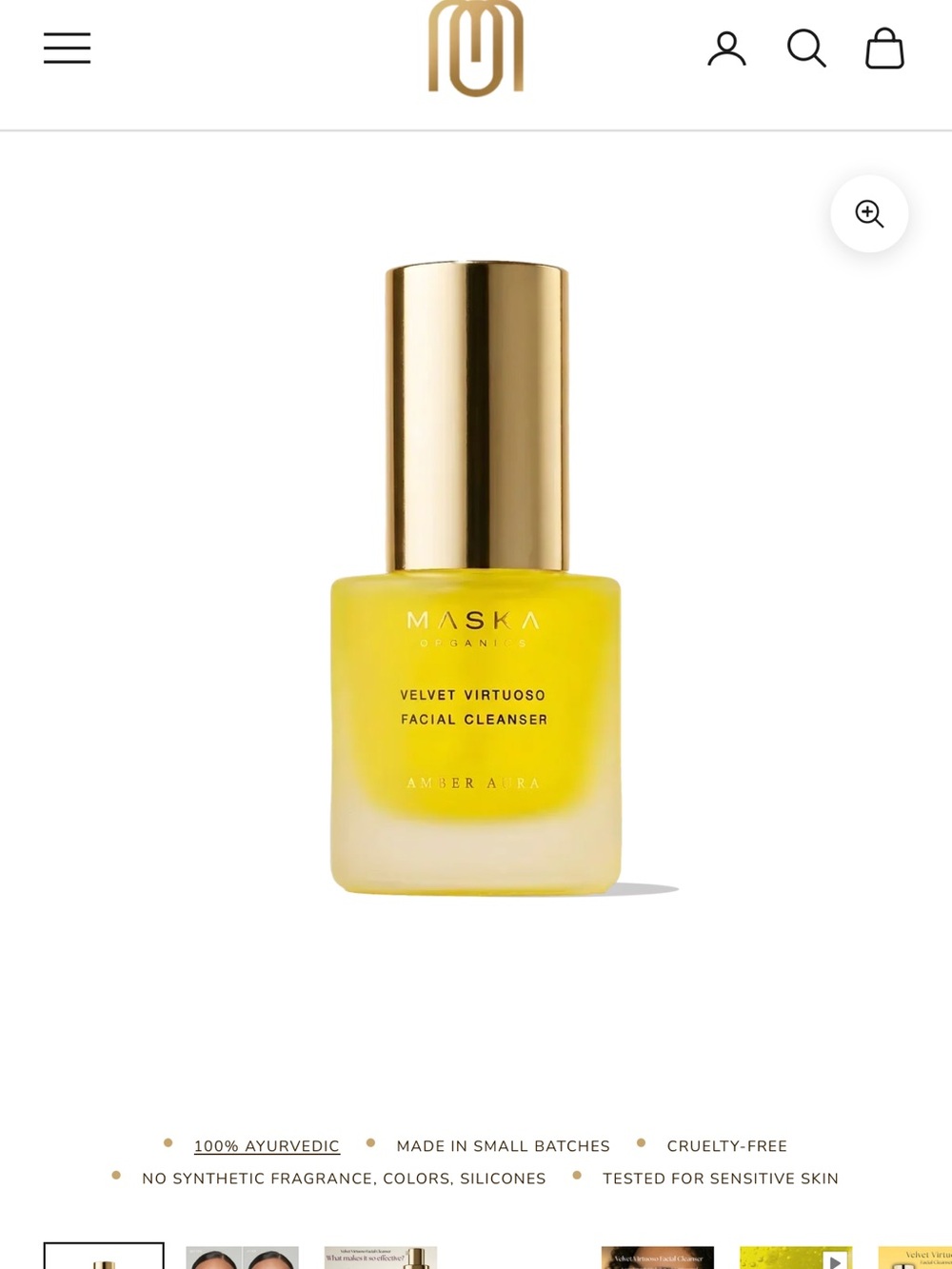Maska Velvet Virtuoso Facial Cleanser — Nearly Full